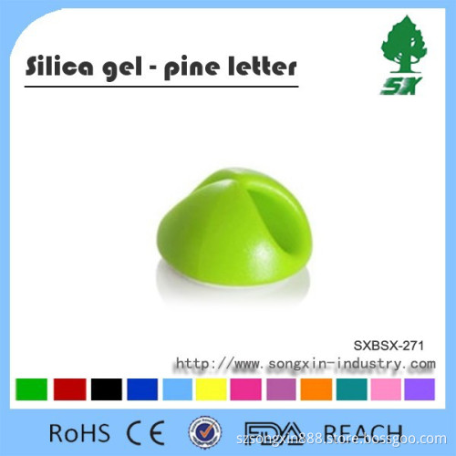 Silicone cable organizer/cable tidy earphone cable holder with various colors